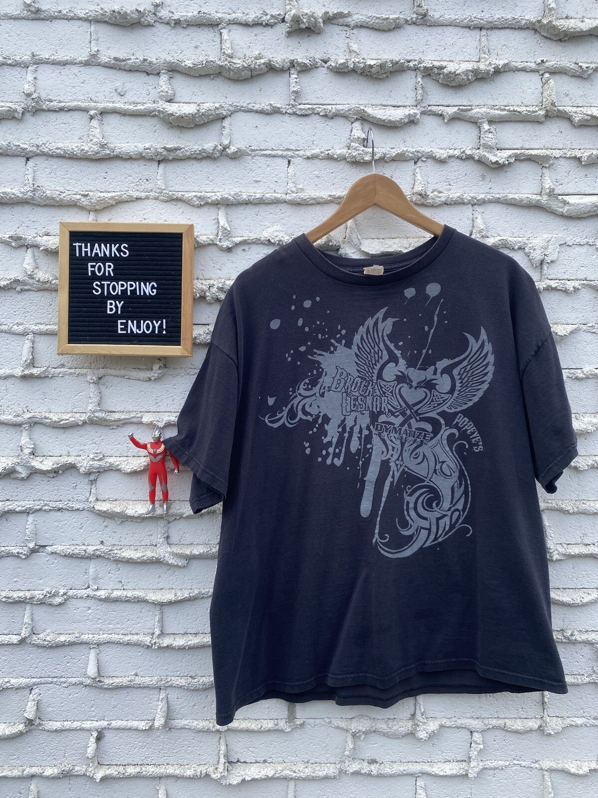 Vintage Popeyes Gym X Bodybuilder Collab Promo Shirt … Gem