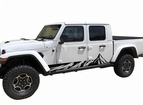 Mountain Stripe Graphics Car Sticker For Jeep Gladiator 2Sides Vinyl Decals - Bild 4 von 8