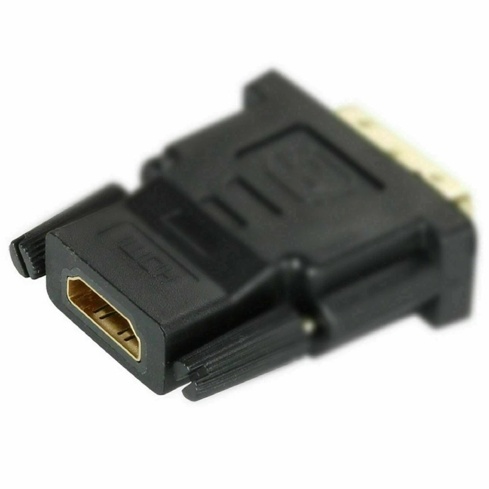 DVI-D Male (24+1 pin) to HDMI Female (19-pin) HD HDTV Monitor Display Adapter - Image 3 of 4
