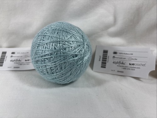 Knit Picks Luminance Meditation Blue 100% Silk Yarn 100g ball