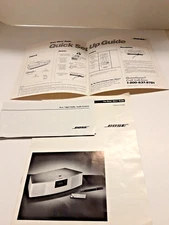BOSE Wave Radio Owner's Guide Manual, Catalog and Quick Start insert 1994