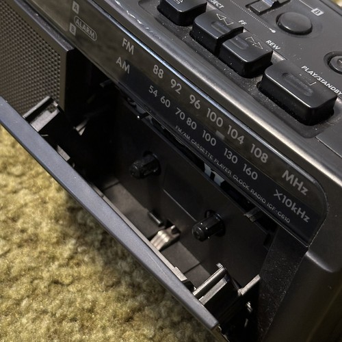 Sony Dream Machine ICF-C610 Dual Alarm Clock FM/AM Radio Cassette Player Tested - Picture 3 of 7