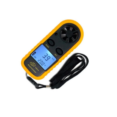 Mini LCD Wind Speed Gauge Air   Meter Digital Anemometer NTC Thermometer #T7