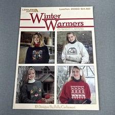 Winter Warmers in Waste Canvas Leisure Arts Leaflet 2060
