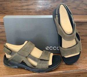 ecco mens leather sandals