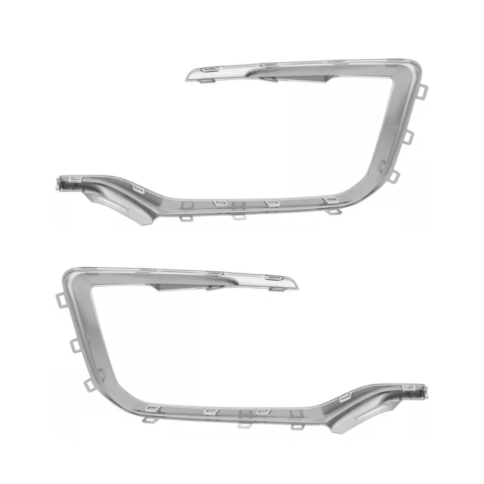 Nuevo juego de molduras de parachoques delantero cromado de 2 piezas para GMC Terrain 2016-2017 Foto 3 de 4