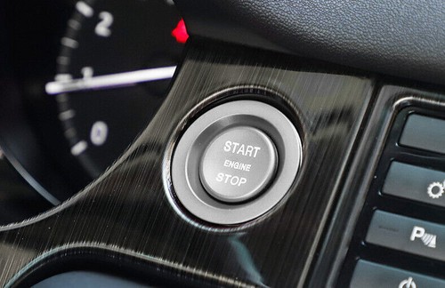 Cubierta de interruptor de encendido botón de arranque de aluminio plateado para Range Rover Evoque 12-19 - Imagen 3 de 7