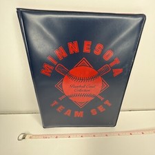 Minnesota Team Set Vintage Baseball card holder. Minnesota twins colors.