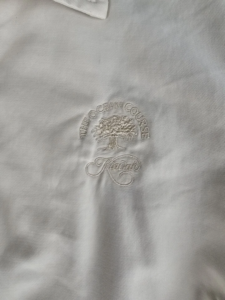 Cortavientos de golf Tommy Hilfiger The Ocean Course de colección juvenil pequeño marfil Foto 3 de 4