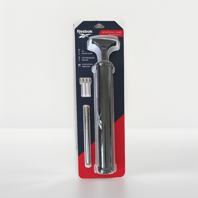 #ad #ad Reebok Hand Pump Black Air Pressure Gauge 3 Needles for Cycling Sports Balls $21.00