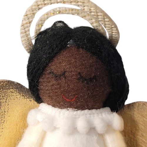 2 Wondershop Felt Fabric African American Angel & Girl Ornaments 2024 New w/ Tag - Picture 12 of 24