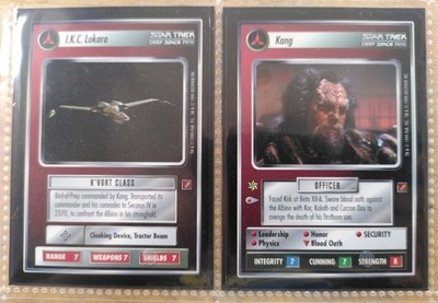 Star Trek CCG Blaze of Glory Kang & I.K.C. Lukara
