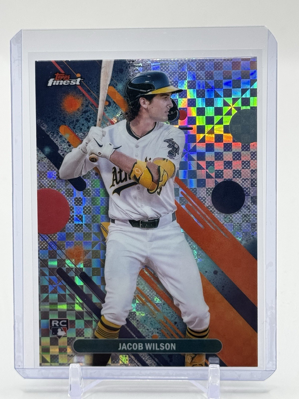 2025 Topps Finest - Common Jacob Wilson X-Fractor RC Athletics #61