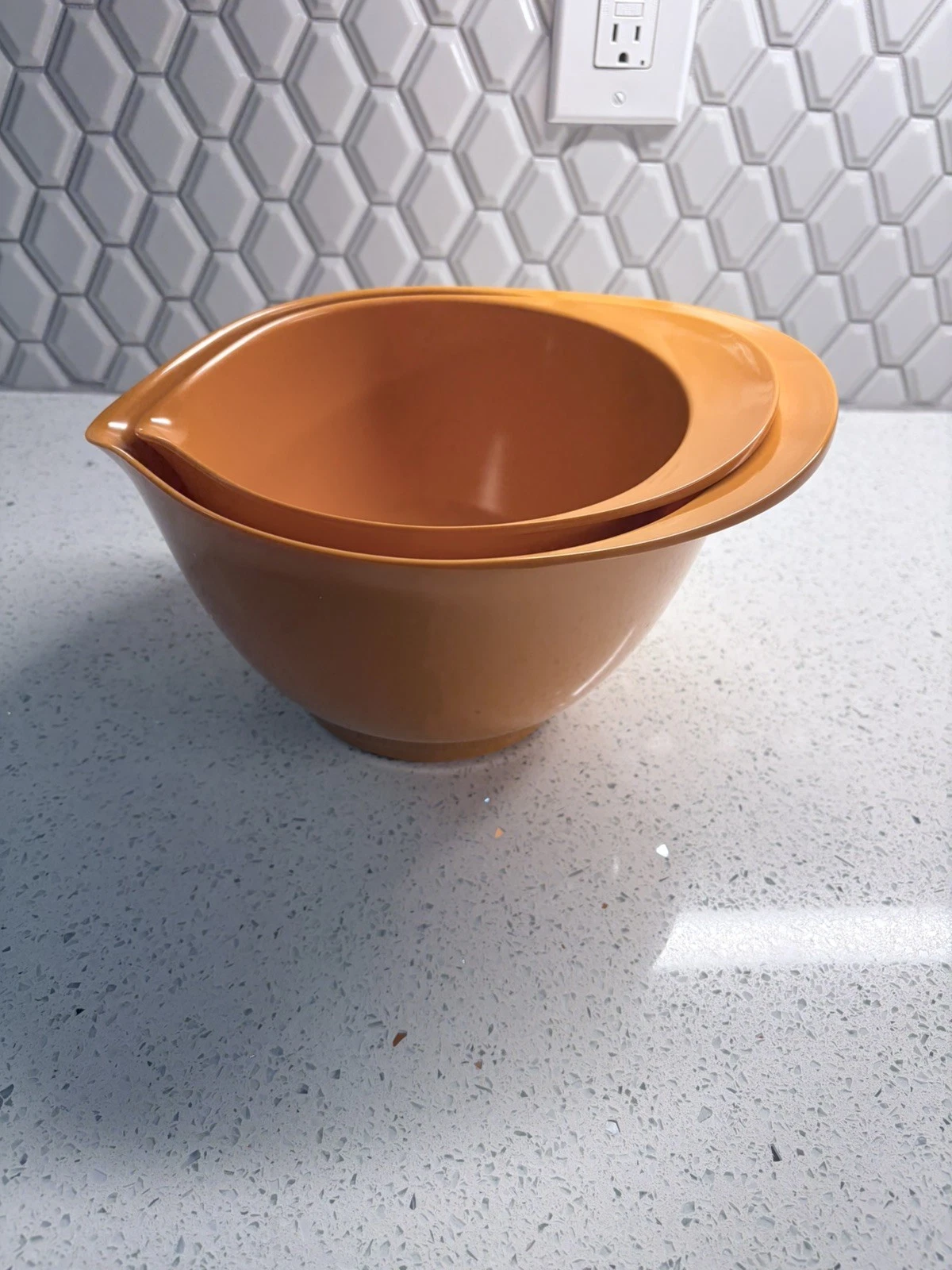 Williams Sonoma Nested Mixing Bowls Set Of 2 With Spout For Baking & Cooking