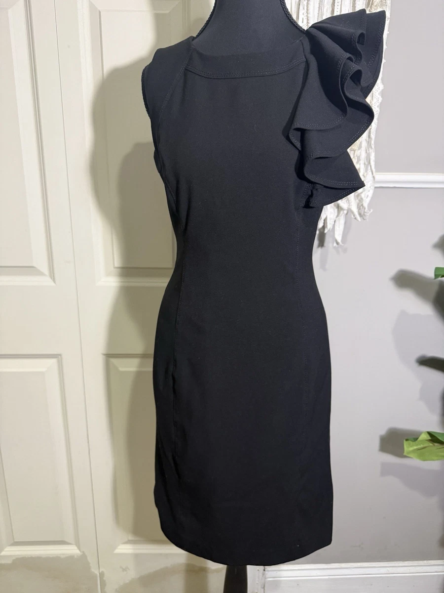open lace back dress Calvin Klein Red Side Ruched Dress- Size 12 – The Saved Collection