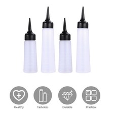 4 Pack Hair Color Bottle Applicator Squeeze Bottle for Hair Applicator Bottle