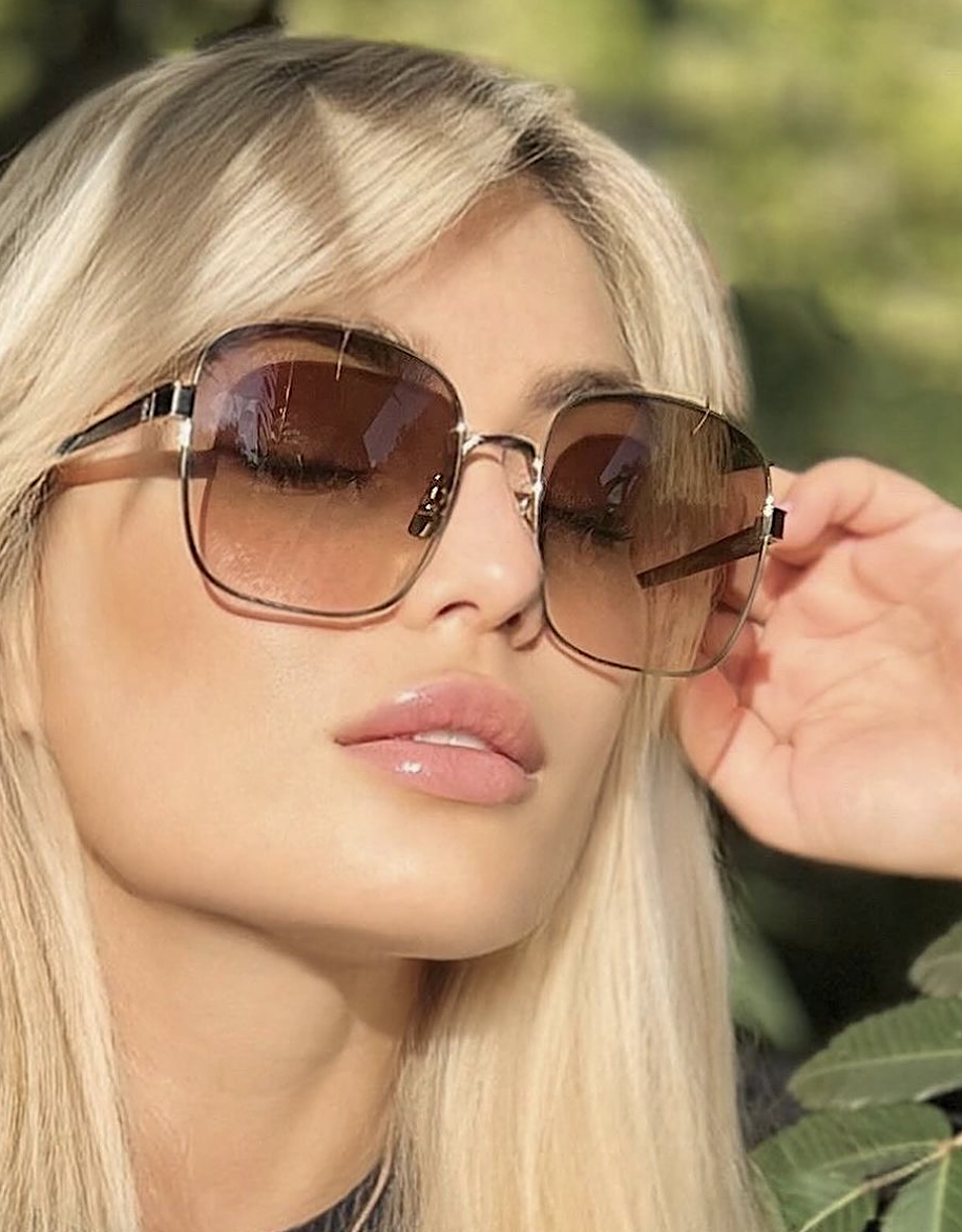 NUOVI occhiali da sole Yves Saint Laurent SLM75 005 60 60 mm 100% autentici