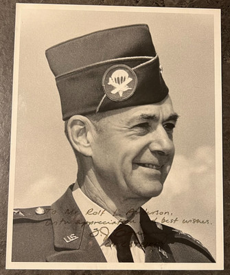 Gen Theodore J. Conway Signed Photo U.S. Strike Command 4 Star General