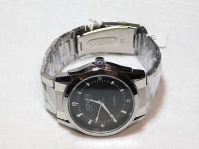 Mens Jones New York Quartz Watch With Box. New, Needs Battery