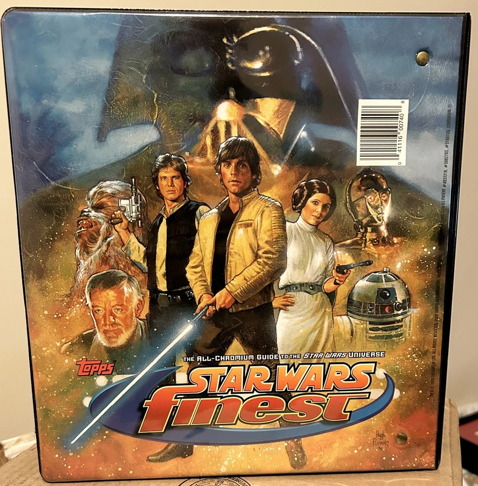 1996 Topps STAR WARS FINEST Album with HanChewbacca Card - Image 2 of 4