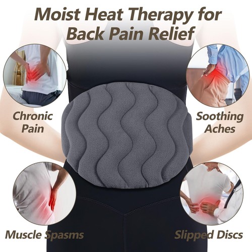 Large Microwave Heating Pad for Back Pain Relief Microwavable Neck Shoulder Wrap - Bild 6 von 7