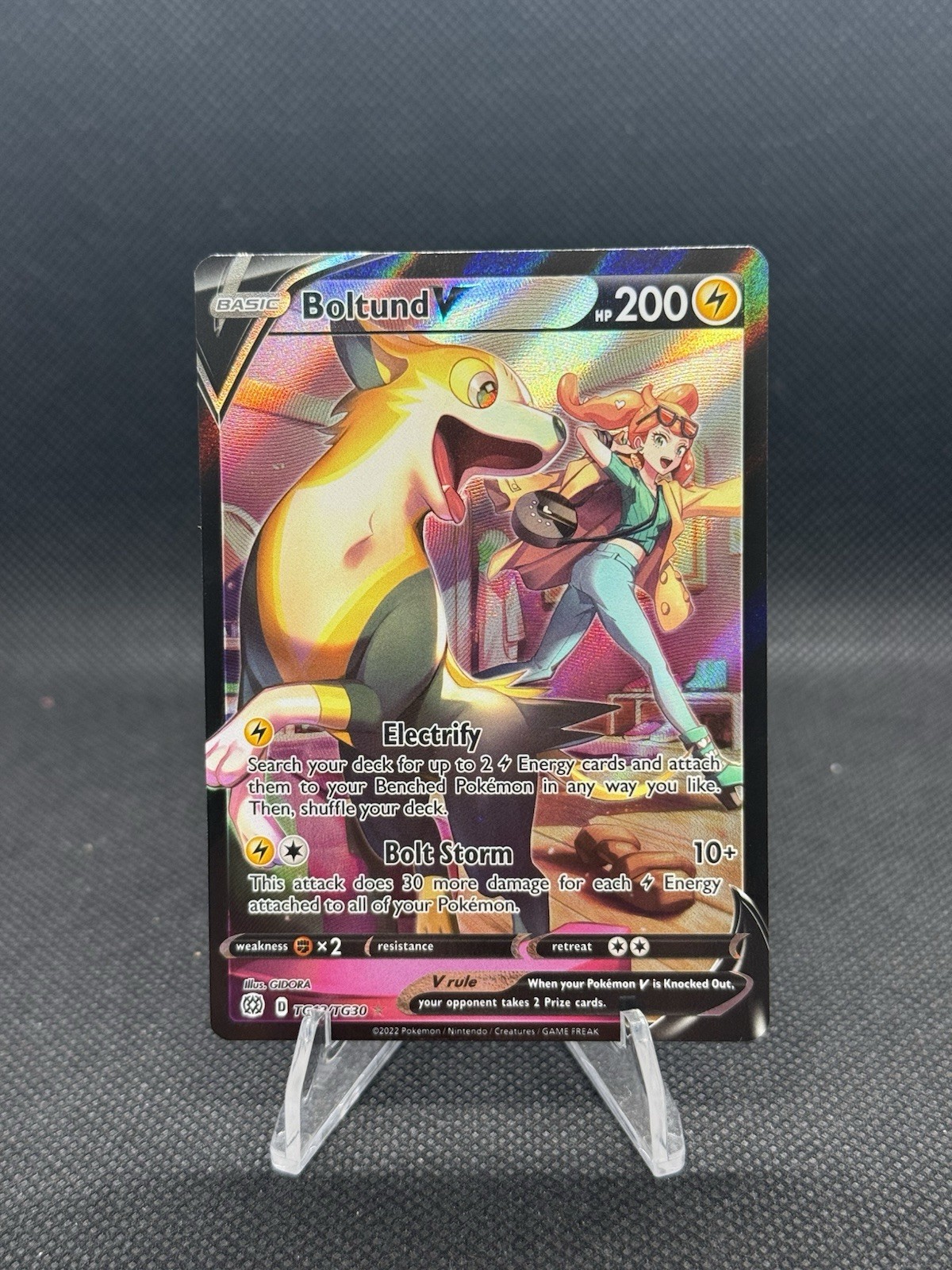 Pokémon TCG Boltund V TG13/TG30 Full Art Brilliant Stars Ultra Rare NM