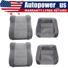 Fits 2002-2003 Ford F150 XLT Front Driver & Passenger Side Cloth Seat Cover Gray