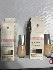 2 Bottle Lot BARIELLE Protect Plus Color Nail Strengthener SHEER PINK uns NIB