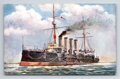 Marine: Tuck. 'Our Ironclads', H.M.S. Diadem. Unbestellte Postkarte.