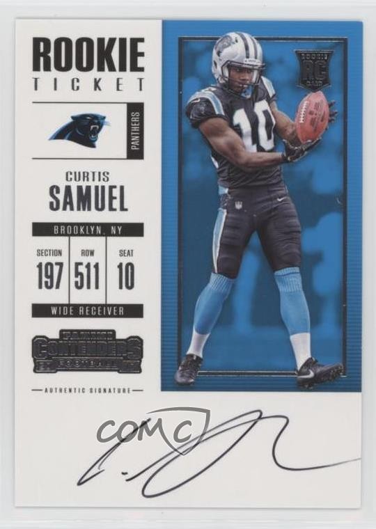 2017 Panini Contenders Rookie Ticket RPS Curtis Samuel #330 Auto 0d6s
