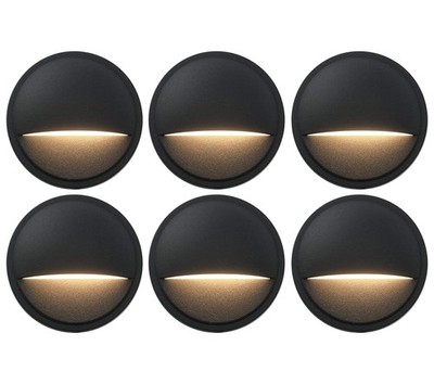 Low Voltage Deck Post Lights, LED Landscape Stair Riser Step Fence Lighting F...