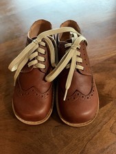 Mikoleon Brown Leather Brogue Oxford Shoes Kids EU 32