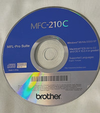 Brother MFC-210C Factory Driver Install CD Compact Disc Win98/Me/2000/XP