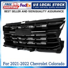 84922758 For 2021-2022 Chevrolet Colorado Front Upper Grill Grille Gloss Black