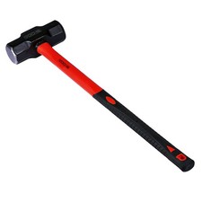 VOCHE® 14lb SLEDGE LUMP HAMMER FIBREGLASS SHAFT RUBBER GRIP HANDLE SLEDGEHAMMER