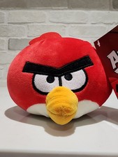 Angry Birds Classic Red Bird Plush 2025 Rovio 5 NEW W TAGS scan code more fun
