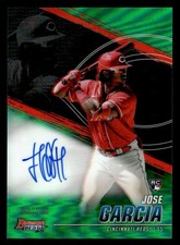 2021 Bowman's Best #B21-JG Jose Garcia Best of 2021 Auto Green Refractor #/99