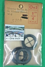 Grandt Line On3 #3708 Silverton Station Attic Windows, pkg. 3 - Details Below