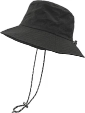 Waterproof Bucket Rain Hat with Chin Strap Quick Dry Packable Boonie Sun Hat Saf