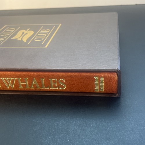 Jacques Cousteau Whales Limited Edition To 375! HC Book Leather Bound 1986 Vtg - Picture 12 of 17