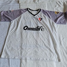 Camiseta de fútbol Atlas Omnilife Corona #19 blanca gris auténtica camiseta de fútbol del equipo