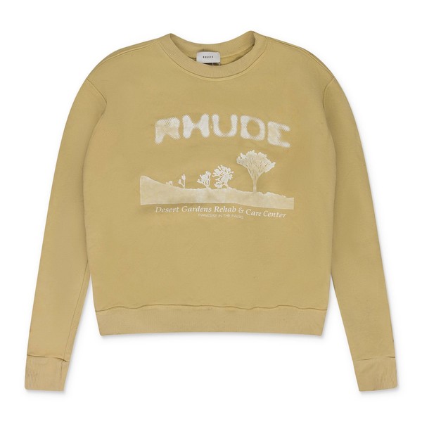 Rhude Yellow Box Crewneck Sweater SIZE M $595.0