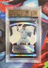 2009 Bowman Sterling - Prospects Mike Leake Black Refractor /25 (AU, RC) BGS 10