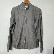 Carhartt Wip Button Down Shirt Kyoto Men's Small Gray