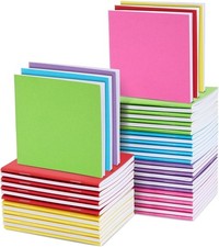 Paper Junkie 48 Pack Colorful Mini Blank Books, Bulk Pocket Sized Notebooks for