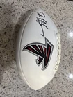 Deon Sanders Atlanta Falcons Autographed Football Beckett Labeled.