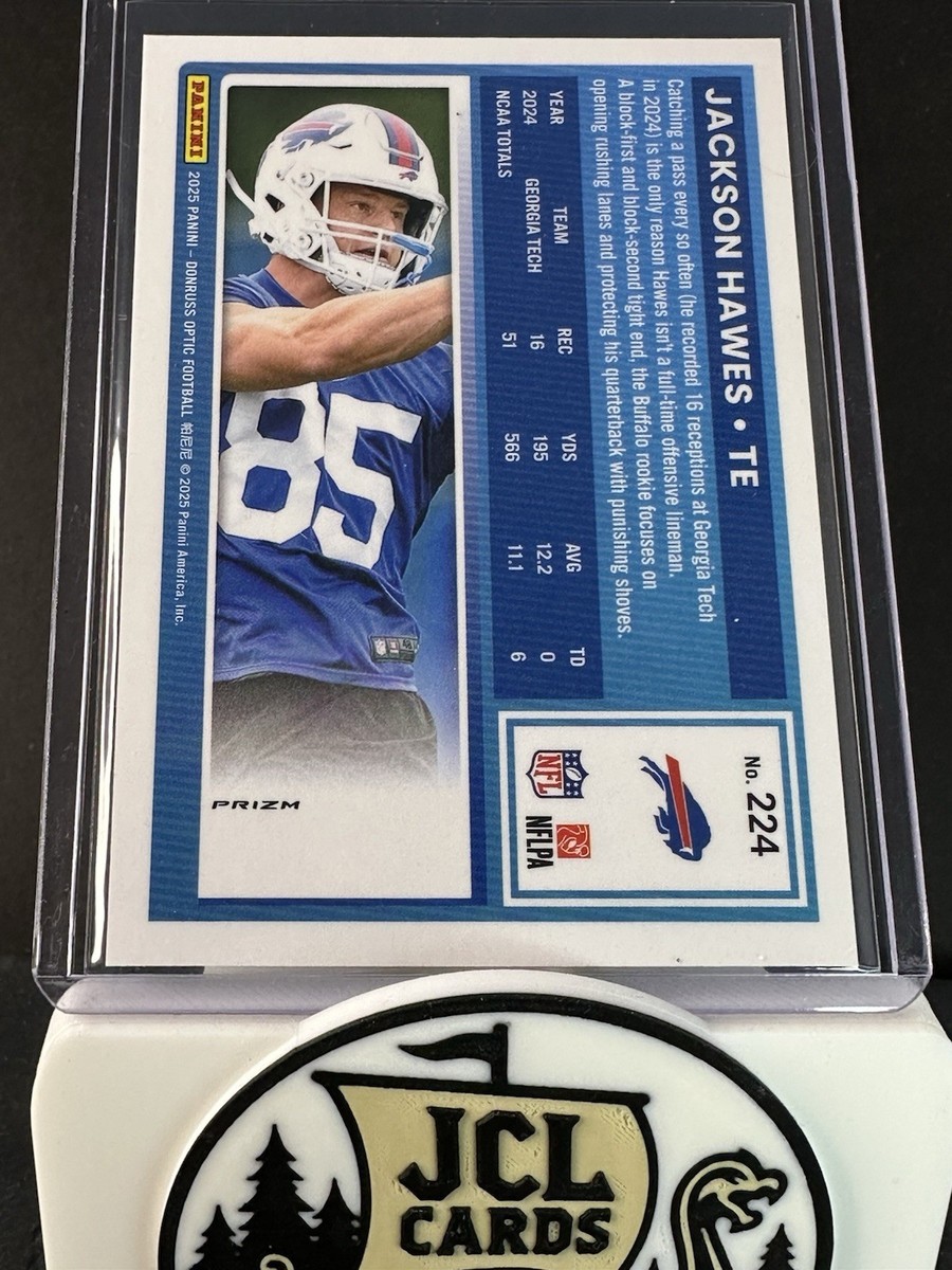 2025 Panini Donruss Optic - Rated Rookie Jackson Hawes #224 Purple