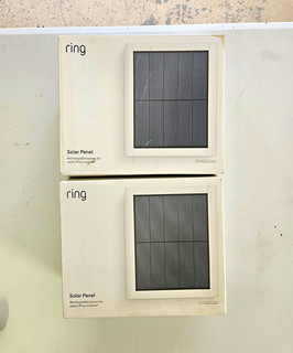 Ring Solar Panel For Ring Camera (2 Pack One Open Box And One Factory Sealed)