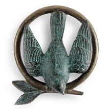 Bird On Branch Doorknocker Lovebird Ring Door Knocker ~ SPI Home 34806