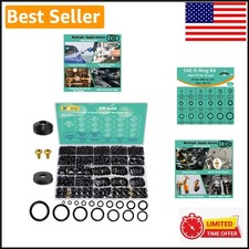 Durable 650 Pcs Faucet Repair Kit with Rubber Washers  SAE O-Rings for Leaks